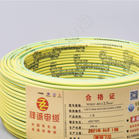 Kabel Listrik Insulasi PVC Kabel Elektrik Tembaga Hemat Biaya WDZ-BYJ Kabel Listrik Jumlah Besar WDZ-BYJ