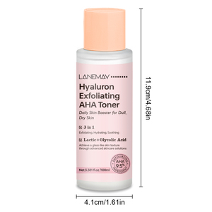 โทนเนอร์บำรุงผิวหน้าสูตรอ่อนโยนจากเกาหลี <span class=keywords><strong>AHA</strong></span> <span class=keywords><strong>BHA</strong></span> PHA ช่วยผลัดเซลล์ผิวและเติมความชุ่มชื้น สำหรับดูแลรูขุมขนและผิวเรียบเนียน ด้วยกรดแลคติกและไกลโคลิก - Product Image 6