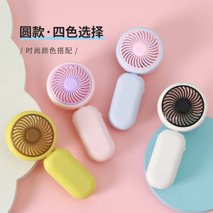 Mini ventilador portátil de mano, plegable, recargable, con carga USB, motor de 2W CC, batería de larga duración para uso en exteriores en verano. - Product Image 1