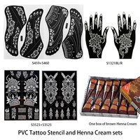 Pochoirs de tatouage au henné temporaire sexy pour le corps, style indien, autocollants en papier au henné de style indien, personnalisés