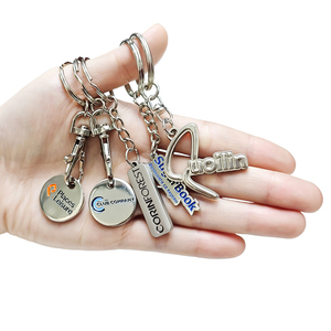 Wholesale Blank <b>Engraved</b> Metal <b>Keyring</b> 2D 3D Embossed Key chain Soft Enamel Zinc Alloy Custom Shape Metal Keychain Factory - Product Image 1