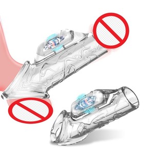 Condón Masculino para Agrandamiento del Pene, Engrosamiento, Retención de Esperma, Corrección del Prepucio, con Cristales y Diseño de Dientes de Lobo - Product Image 5