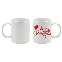 Tasse blanche en céramique personnalisable, 3 pièces, haute qualité, pour café, Sublimation, avec Logo personnalisable, 11oz