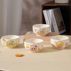 Wholesale Bb3 Brand 25cm Authentic Cute Cartoon Pattern Ceramic Tableware <strong>Set</strong> Original Packaging Disposable Porcelain Rice Bowls - Product Image 2