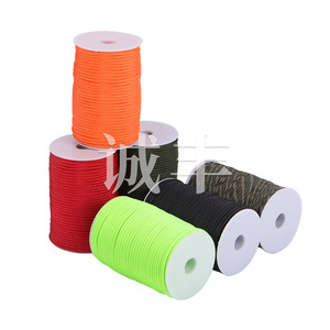 4mm 7-core paracord, 550 lbs, outdoor camping binding rope, DIY bracelet braiding rope, multiple colors available. - Product Image 1