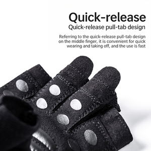 Guantes Deportivos AceWarm de Alta Calidad, Unisex, Transpirables, Antideslizantes, Ligeros, de Medio Dedo, con Correa Ajustable para la Muñeca, para Gimnasio y Deportes - Product Image 4
