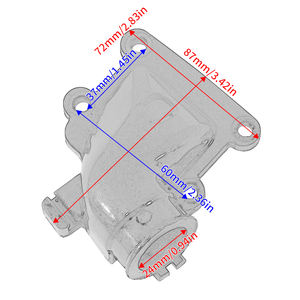 Colector de admisión de goma para carburador de motocicleta <span class=keywords><strong>Yamaha</strong></span> BA50 CG50E CH80 CW50 CW50 2JA-13555-00 2JA-13555-02 - Product Image 6