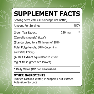 Factory Customization Green Tea Extract Liquid Drops Supports Immune System Skin Overall Wellness Contains Green Tea Extract - Product Image 2