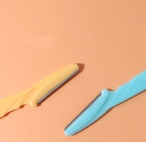 3-Pack Stainless Steel <b>Eyebrow</b> Trimmer Set Beginner <b>Eyebrow</b> <b>Razor</b> with Handle for Personal Use - Product Image 1