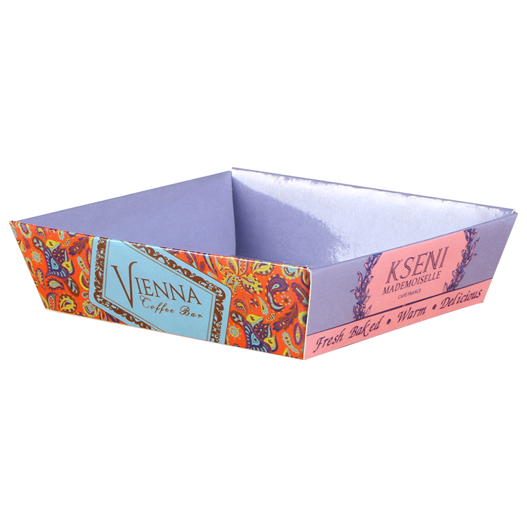 Restaurant Takeaway Fast Food Packaging Box Paper Sushi Box With Beauty Pattern