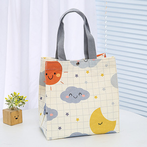 Nhỏ Màu Cam In Ấn Biểu Tượng Tùy Chỉnh Nút Mẹ Túi Phim Hoạt Hình Tote Mua Sắm In Ấn Quà Tặng Đơn Giản Khuyến Mại Túi Vải - Product Image 2