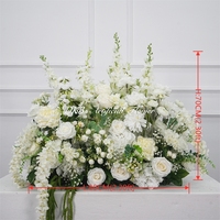 Flores Artificiales DKB al por Mayor, Caminos de Mesa de Rosas de Seda de Alta Calidad, Decoración Floral para Pasillos de Boda