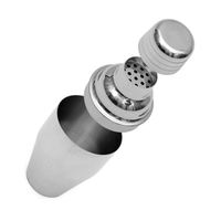 Shaker à cocktails Martini en acier inoxydable 18/8 avec passoire intégrée, outil de mélange pour barman, kit de bar