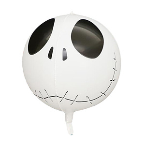 Palmy nouveauté Halloween fête décoration 4D feuille ballon 22 "Halloween crâne citrouille tête globe oculaire flottant <span class=keywords><strong>vide</strong></span> feuille boule - Product Image 3