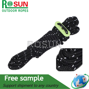 Commercio all'ingrosso 4MM nero <span class=keywords><strong>giallo</strong></span> bianco rosso verde tenda riflettente corda del vento con accessori da campeggio per fissare la tenda e <span class=keywords><strong>sacco</strong></span> <span class=keywords><strong>a</strong></span> <span class=keywords><strong>pelo</strong></span> - Product Image 4