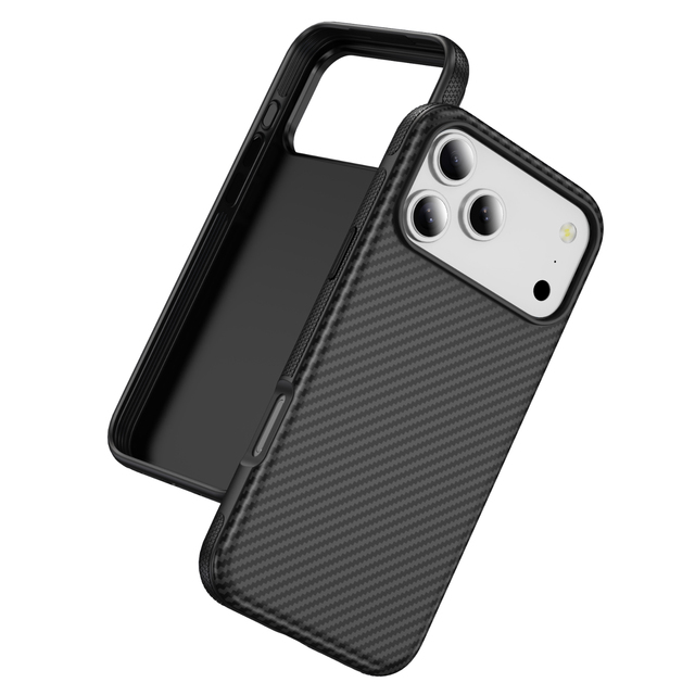 Wholesale Carbon Fiber Texture 2in1 Shockproof TPU PC Mobile Cell Phone Case for iPhone 17 18 Pro Max