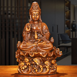รูปปั้นพระโพธิสัตว์กวน<span class=keywords><strong>อิ</strong></span><span class=keywords><strong>ม</strong></span>ฐานดอกบัวประณีต ทำจากเรซิ่น เป็น<span class=keywords><strong>ม</strong></span>ิตรกับสิ่งแวดล้อ<span class=keywords><strong>ม</strong></span> วาดลายด้วย<span class=keywords><strong>มือ</strong></span>อย่างละเอียด สำหรับแท่นบูชาในที่พักอาศัยระดับไฮเอนด์ - Product Image 2