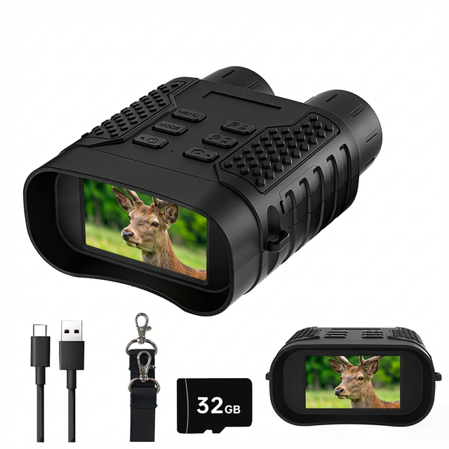 Upgraded 4K HD IR Binoculars 16X Digital Zoom Rechargeable Binoculars Infrared Night Vision Scope Hunting Night Vision Scope