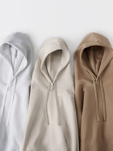 100% coton épais français Trèves haute qualité vierge ultra-moderne tenue décontracté logo personnalisé pull à capuche - Product Image 3