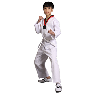 Woosung alta calidad Unisex <span class=keywords><strong>coreano</strong></span> WTF Taekwondo <span class=keywords><strong>Dobok</strong></span> entrenamiento deportivo y uniforme de competición ropa - Product Image 2
