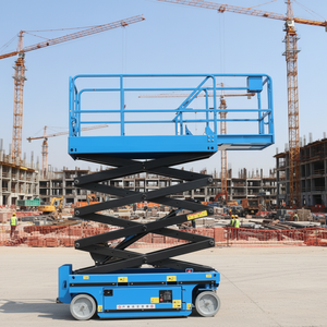 14メートル227キログラム高層ビル用電動モバイルシザース式足場リフトプラットフォーム - Product Image 1