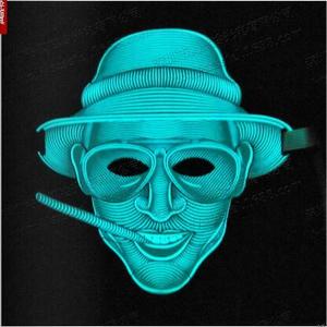 Máscara LED de EVA con Iluminación Activada por Sonido, Diseño de <span class=keywords><strong>Iron</strong></span> <span class=keywords><strong>Man</strong></span> con Música al Ritmo de TikTok para Halloween y Navidad - Product Image 2