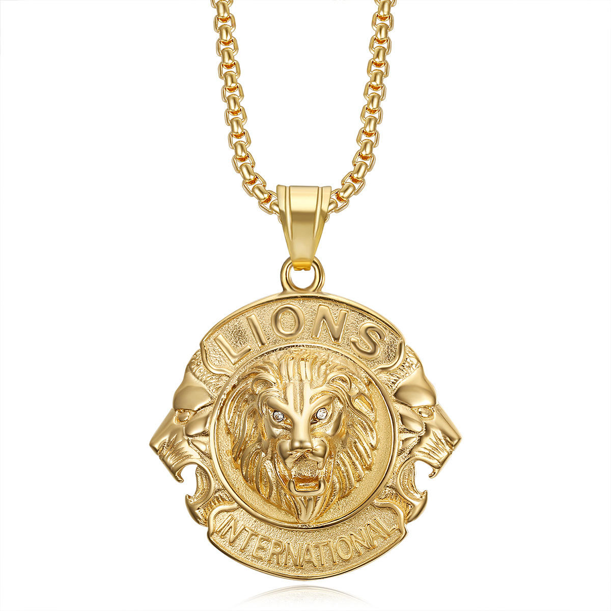 Gold Single Pendant Without Chain