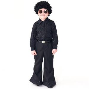 Costume de disco des années 70 pour Halloween, paillettes, style hippie, rétro, vintage, pour chanteur, spectacle sur scène, défilé, paillettes, cosplay, fête de carnaval - Product Image 5
