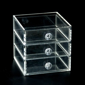 Handmade Customizable <b>Stackable</b> Acrylic <b>Storage</b> Organizer for Eyeglasses Sunglasses Reading Glasses-3-<b>Drawer</b> Display Display - Product Image 3