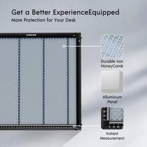 Lit laser en nid d'abeille plus long et kit de table de travail pour graveurs de restaurant avec dissipation rapide de la chaleur-état neuf - Product Image 4