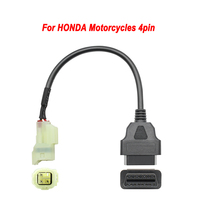 Harnais de câblage pour moto Linkyou OBD2 J1962 12V/24V avec une série d'interfaces pour moto