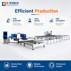 Máquina de Soldadura CNC de Alta Productividad con PLC Automático, 4 Cabezales, para Perfiles de Ventanas de Acero Inoxidable, Limpieza de Esquinas, Producción Integrada - Product Image 1