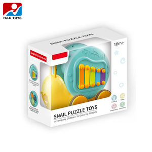 Dessin animé escargot puzzle jouet instrument de musique jeu enfants jouets main frappe le piano bébé <span class=keywords><strong>xylophone</strong></span> - Product Image 5