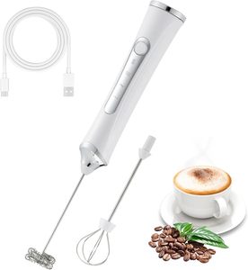Handheld Milk Frother for Coffee, Rechargeable Drink Mixer With 3 Speeds Electric Whisk Coffee Frother - Product Image 1