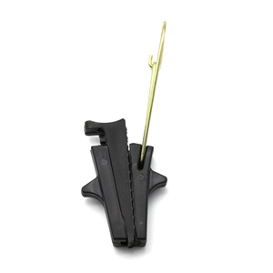Colliers de serrage de câble en plastique, pour câble plat de fibre optique, ftth, crochet en plastique, vente en gros