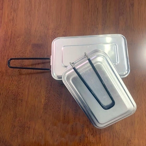 Boîte à lunch vintage en aluminium, portable, pour le campus, les voyages en plein air, avec logo personnalisé, disponible en plusieurs tailles de 500 ml à 800 ml. - Product Image 6