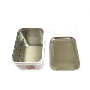 Boîte en métal rectangulaire pour biscuits, bonbons, gâteaux, bijoux, cadeaux, avec poignée - Product Image 5