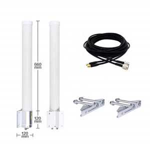 Antena MIMO 600-6000MHz 12dBi 2 Puertos Antena 5G con Cable RG58 de 1m - Product Image 2