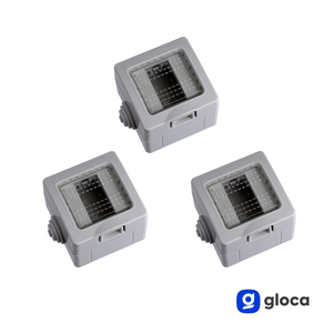Ensemble de 3 boîtiers de jonction Gloca 1P IP55 en plastique pour la série Matix - Product Image 3