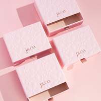 Caja de embalaje personalizada para joyería con diseño de flores rosas y velas aromáticas, mini caja de embalaje para pendientes y uñas, caja de cajón para pequeños negocios.