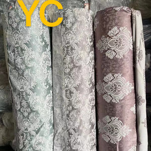 <span class=keywords><strong>Tissu</strong></span> pour rideaux à fleurs en Polyester européen, doublure Jacquard, haute qualité, liquidation - Product Image 1