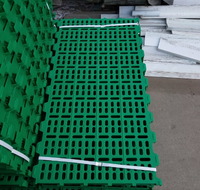 Plancher en plastique épaissi à lattes pour moutons, tapis de couchage en plastique pour chèvres, panneau durable antidérapant pour la circulation des excréments, équipement d'élevage.