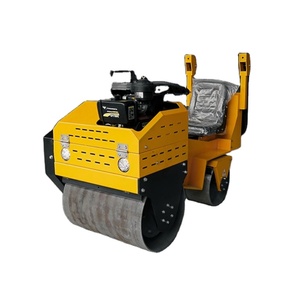Mini-compacteur vibrant à double tambour de 7 tonnes, système entièrement hydraulique, rouleau compacteur vibrant autoporté - Product Image 1