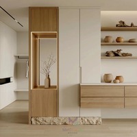 Buffet de chambre moderne et minimaliste en bois de luxe, écologique, réglable, assemblé sur mesure, avec 5+ tiroirs, autoportant, pour salle de sport