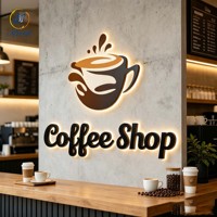 Letras Metálicas 3D con Retroiluminación Personalizadas para Interiores, Letrero para Tienda, Letrero LED Personalizado para Negocios