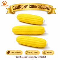 Jouet Squishy Crunchy TONGXIN en forme de maïs, à remontée lente, anti-stress, cadeau, idéal pour le bureau, lot en vrac en promotion