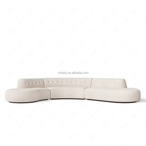 أريكة قطاعية عصرية من FERLY بتصميم معاصر متين مع إطار من خشب البلوط لغرفة المعيشة - Product Image 4