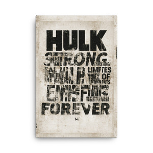 Retrato de Hulk en lienzo fino, para siempre - Product Image 1