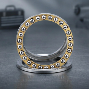 Roulement à billes de butée à une rangée 51220 en acier chromé, série 512, précision P6, alésage 20 mm, diamètre extérieur 100 mm, force dynamique 2000N - Product Image 1