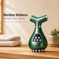 Brosse de massage électrique sans fil alimentée par USB avec télécommande, batterie au lithium, outil Gua Sha AW-526, multifonctionnelle, automatique, pour le corps